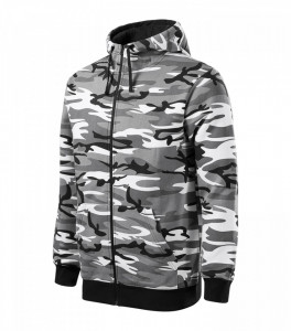 Hanorac Barbati Camuflaf Malfini CAMO ZIPPER C19 Gri