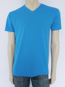 Tricou Barbati CLASIC 4504.Albastru