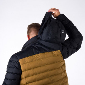Geaca sport matlasata cu puf sintetic sezon rece pentru barbati NORTHFINDER Jeffery BU-3936SP, Negru-Maro
