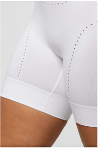 Chiloti modelatori tip pantalon scurt din microfibra, Comfort Size, Pompea, Alb