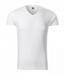 Tricou Barbati Malfini SLIM FIT V-NECK 146 ALB