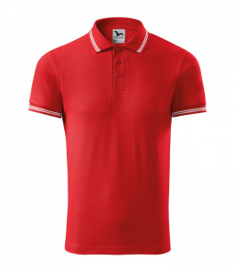 Tricou Barbati Malfini Polo Pique URBAN 219 Bleumarin & Rosu