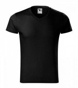 Tricou Barbati Malfini SLIM FIT V-NECK 146 NEGRU