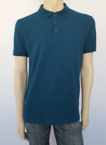 T.4511.Petrol, Tricou Knox Polo Pique Clasic cu Buzunar