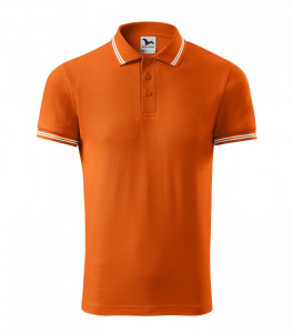 Tricou Barbati Malfini Polo Pique URBAN 219 Turcoaz & Portocaliu