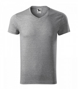 Tricou Barbati Malfini SLIM FIT V-NECK 146 GRI MELANJ
