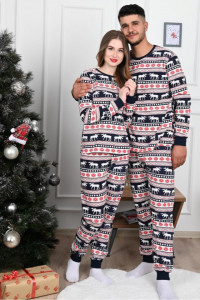 Pijama Barbati Adrom, motive pentru Craciun 9383-12 Reindeers