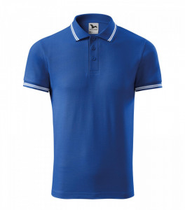 Tricou Barbati Malfini Polo Pique URBAN 219 Royal & Gri Melanj