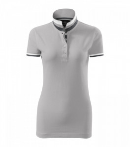 Tricou Dama Malfini Polo Pique COLLAR UP 257 Silver Grey