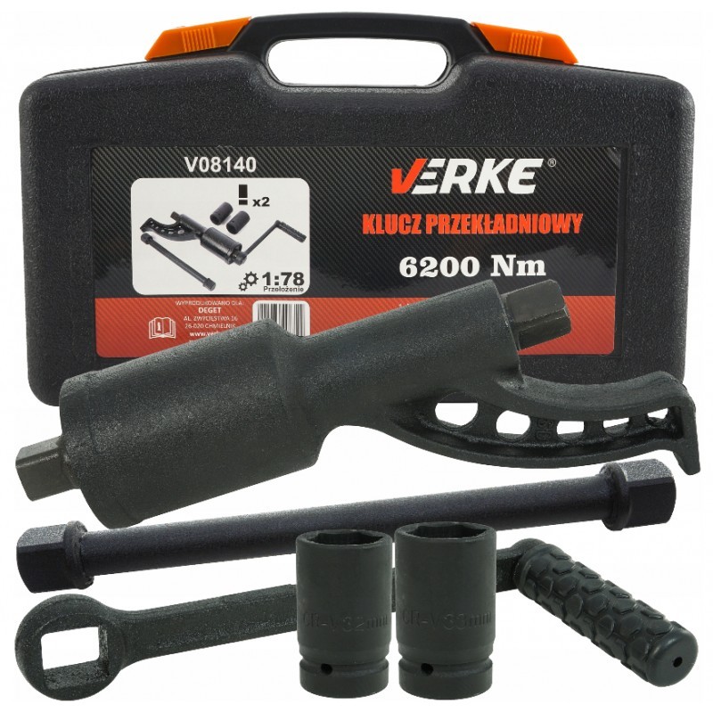 Cheie cu Multiplicator forta 1:78 6200Nm VERKE V08140 Radauti - imagine 1