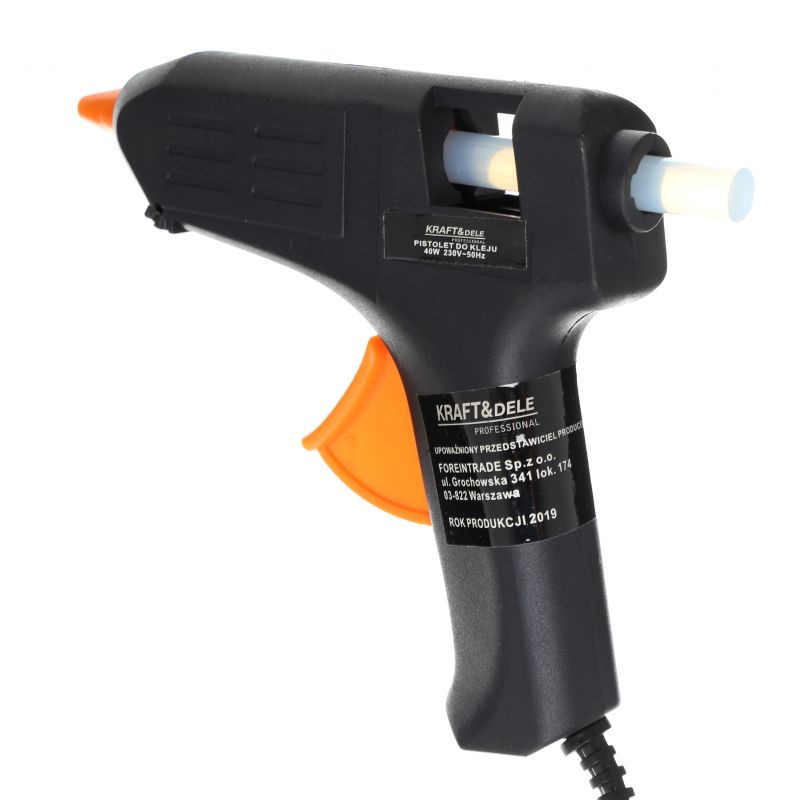Pistol de lipit cu silicon glue gun 40W KD10350 KraftDele