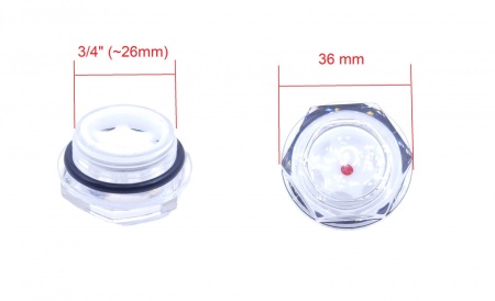 Vizor ulei cap compresor filet plastic 3/4" 26mm CH071