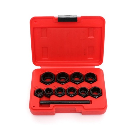 Set extractoare pentru suruburi rupte 10 elemente KraftDele KD10269