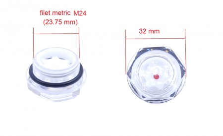 Vizor ulei cap compresor filet plastic metric M24 23.75mm CH076