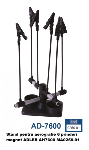 Stand pentru aerografie 6 prinderi magnet ADLER AH7600 MA0259.91