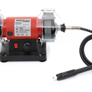 Polizor de banc dublu + arbore flexibil 200W 75mm KraftDele KD544