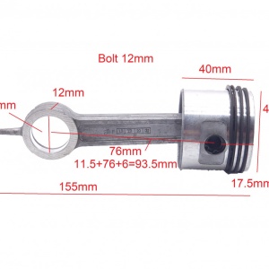 Biela, piston si segmenti 47mm pentru compresor de aer NR.567