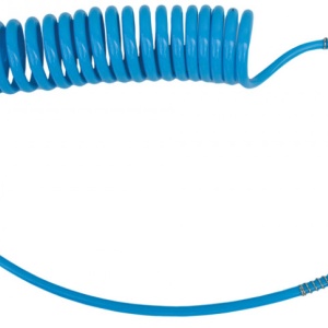 Furtun spiralat PU 8x5mm 15m, cu capete drepte cuple rapide MA3103.0 Adler