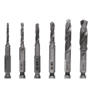 Set 5 burghie pentru filetare M3-M10 pentru bormasina KD980 KraftDele