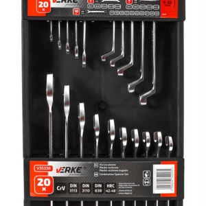 Set chei fixe + inelare combinate 20 piese 6-32mm V35338 Verke