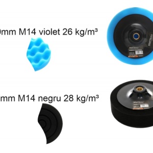 Set de 8 bureti pentru lustruit polisat 150mm M14 diferite granulatii