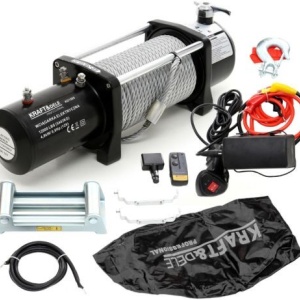 Troliu auto cu Telecomanda Radio 12V 12000LBS 5400kg KraftDele KD1565