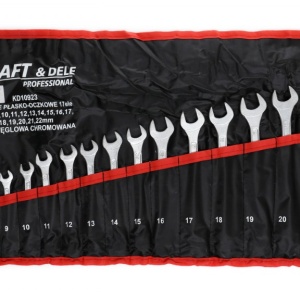 Set chei fixe combinate 17 piese 6-22mm KraftDele KD10923 TBC