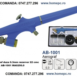 Aerograf duza 0.3mm rezervor 22 cmc ADLER AB-1001 MA0250.0