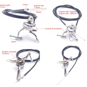 Cablu de accelerației pentru motoare compactoare pamant 150cm S100 D1371