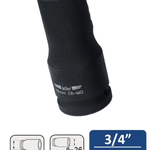 MA3520.36D3/4CHEIE TUBULARA DE IMPACT LUNGA 3/4" 19-36MM