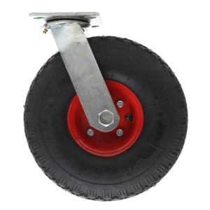 Roata pivotanta din cauciuc placa metalica carucioare 270 mm KD465 KraftDele