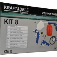 Set aer comprimat, pneumatic pistol, vopsit 8 piese KraftDele KD413 TB