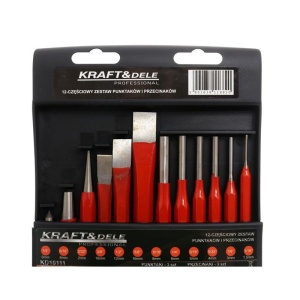 Set dalti dornuri si punctatoare pentru metal 12 elemente