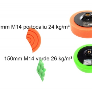 Set de 8 bureti pentru lustruit polisat 150mm M14 diferite granulatii