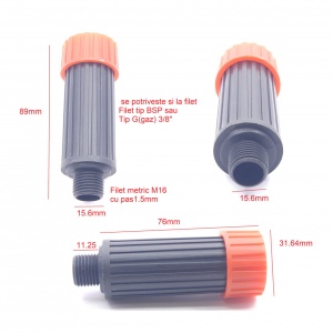 Supapa aer comprimat pentru cap compresie filet M16 16mm 3/8" NR.950