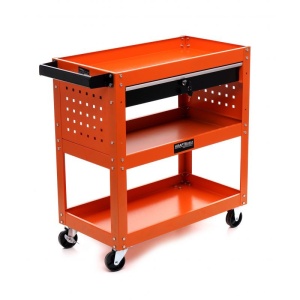 Carucior depozitare unelte cu 3 rafturi + sertar pentru atelier KD366 KraftDele