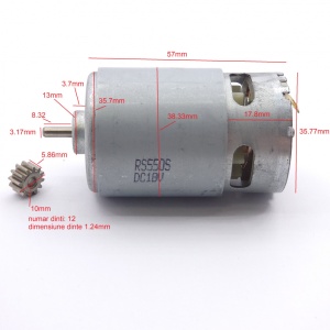 Motor electric 18V pentru bormasina autofiletanta RS550S DC18V (kd1671) Nr.1435
