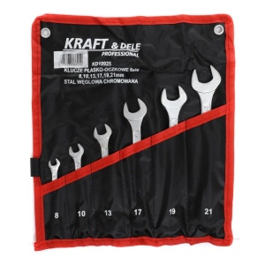 Set chei fixe comb. 6 piese 8, 10, 13, 17, 19, 21mm KraftDele KD10925