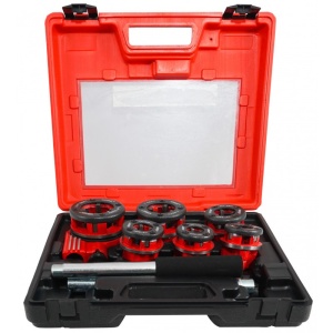 Set clupa filetat profesionala 6 piese 1/4", 3/8", 1/2", 3/4", 1", 1-1/4" V07516 Verke