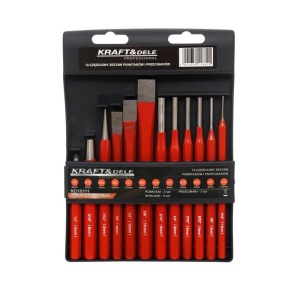 Set dalti dornuri si punctatoare pentru metal 12 elemente