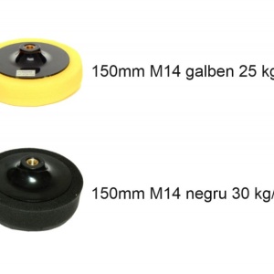 Set de 4 bureti pentru lustruit polisat 150mm M14 diferite granulatii profil normal