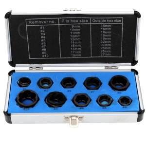 Set Extractor suruburi defecte 10 elemente CrV KraftDele KD10268 TBC