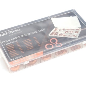 Set saibe din cupru diferite dimensiuni 150 elemente KraftDele KD10503