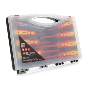 Set surubelnite electrician 8 elemente, 1000V KraftDele KD10906