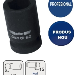 Cheie tubulara de IMPACT 1/2" AD-3512.15 15mm