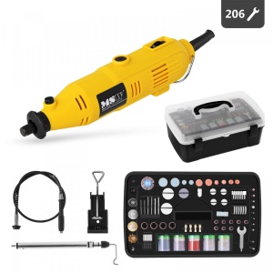 Mini freza electrica 135W 220V 206 piese MULTI-GRIN135.3 MSW 10060242
