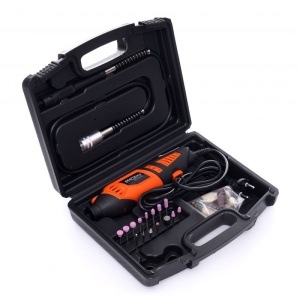 Resigilat lipsa accesorii Mini freza electrica 230V 270W 40 piese 35000 rpm KD10750 Kraftdele