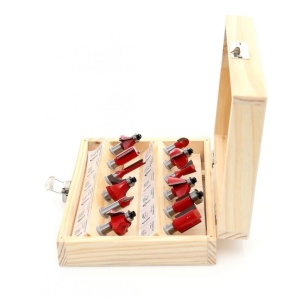 Set de 12 freze pentru lemn diferite profile KraftDele KD10282 8mm
