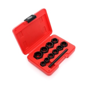 Set extractoare pentru suruburi rupte 10 elemente KraftDele KD10269
