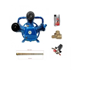 Cap compresor + ulei + presostat + supapa + teava 300L/min C3065
